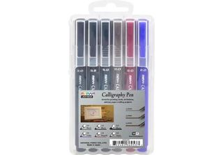 Penne Calligrafiche Marvy (6 Pezzi)