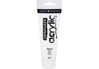 Daler Rowney Graduate Colore Acrilico, 120 Ml, Bianco