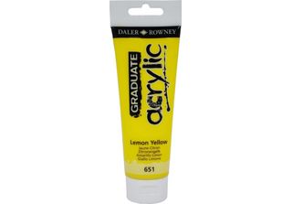 Daler Rowney Graduate Vernice Acrilica, 120 Ml, Giallo Limone