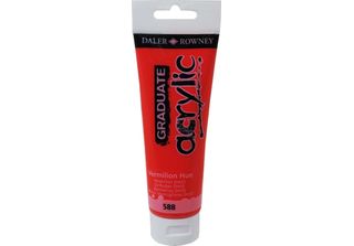 Daler Rowney Vernice Acrilica Graduata Tinta Vermiglio 120 Ml 1 Pz