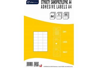 Interdruk Etichettatura Autoadesiva A4 5 Cerchi X 21 Pc. Bianco Interdruk