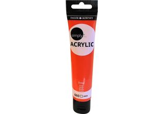 Daler Rowney Simply Acrylic Paint Arancione 75 Ml 1 Pz