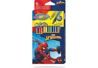 Pennarelli Metallizzati 6 Colori Spiderman Colorino