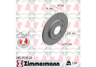 Zimmermann 285.3535.20 - Disco Freno Per I30 (Pd), Ceed (Cd), Proceed (Cd), Xce…