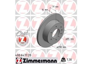 Zimmermann 400.6477.20 - Disco Freno Per Sprinter (W907, W910), Esprinter (B907…