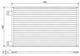 Valeo 822553 - Condensatore Aria Condizionata Oe 4155000054 Per Citan (W415), V…