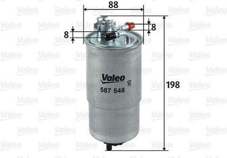 Valeo 587548 - Filtro Carburante Oe 1M0127401 Per Leon (1M1), Toledo Ii (1M2)