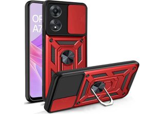 Custodia Camshield Pro Per Oppo A78 - Rosso