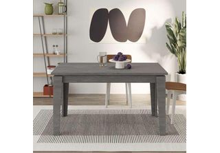 Tavolo Allungabile Megaron 120X80 Cm Colore Retro Grigio