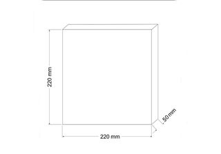 Spugna Filtrante Media 30Ppi 22X22X5Cm Happet