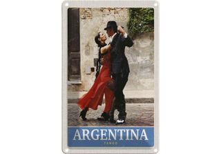 Vianmo Insegna Di Latta 30X20 Cm Argentinien Tango StraßE