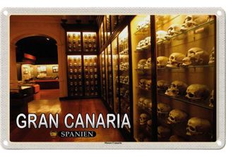 Vianmo Insegna Di Latta 20X30 Cm Gran Canaria Spanien Museo Canario Museum