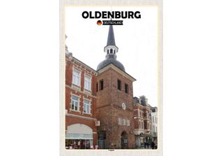 Vianmo Insegna In Legno 30X20 Cm Oldenburg Lappan Architektur