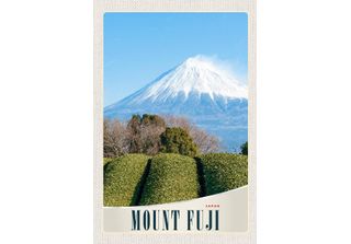 Vianmo Insegna In Legno 18X12 Cm Mont Fuji Japan Asien