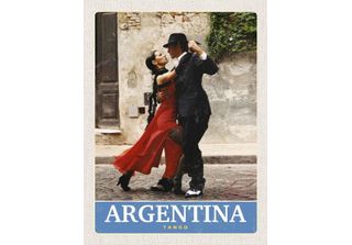 Vianmo Insegna In Legno 40X30 Cm Argentinien Tango StraßE