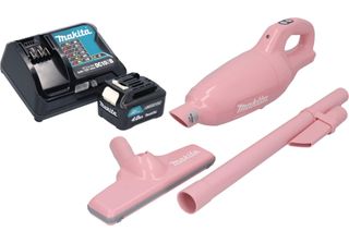 Makita Cl 108 FDSM1P Aspirapolvere A Batteria 12 V Max. 0,6 L Rosa + 1X Batteri…