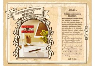 Vianmo Insegna In Legno 30X40 Cm ÖSterreichischer Beamter Beamte