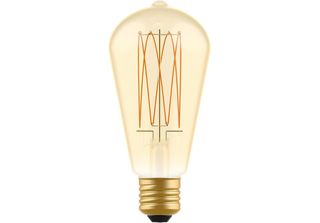 Bebulbs Lampadina Led Dorata Carbon Line Filamento Verticale Edison ST64 7W 640…