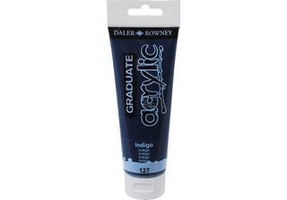 Daler Rowney Graduate Acrylic Paint Indigo 120 Ml 1 Pz