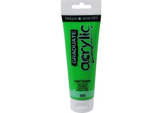 Daler Rowney Graduate Colore Acrilico, 120 Ml, Verde Foglia