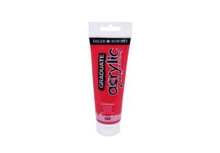 Daler Rowney Graduate Acrylic Paint Crimson 120 Ml 1 Pz