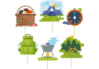 Toppers Pickers Reise Birthday 6Pz.
