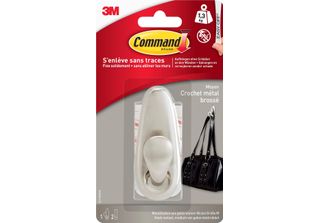 Command FC12-BNFGN 3M Command Gancio In Metallo "Classic"", Misura: M, Argento"