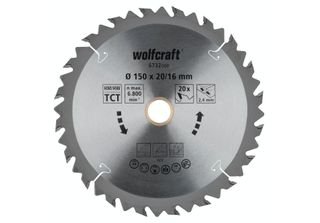 Wolfcraft Lama Per Sega Wolfcraft Per Tagli Grezzi ø150X20 Z20 6732000
