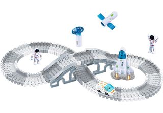Pista Giocattolo Roadway Space Explorer Set Di Piste Da 142 Pezzi