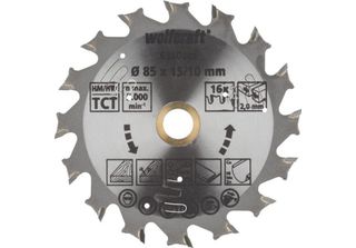 Wolfcraft Wolfcraft Aku Lama Per Tagli Longitudinali Trasversali ø85X15,1 Z16 6…