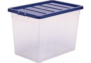Fellowes 100135773 Fellowes Storage Box Bankers Box, 64 Litri, Trasparente