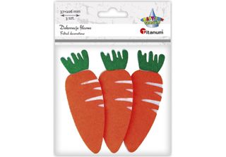 Ozdoba Filcowa Marchewki 3 Szt 37X106Mm Titanum