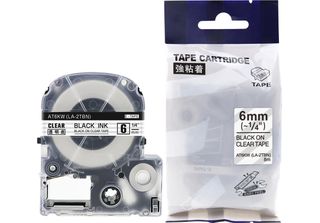 Rillstab 85517 Rillstab Schriftbandkassette, Schwarz/Weiß, 12 Mm X 8 M