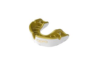Paradenti Opro Gold Ultra Fit - Bianco / Oro