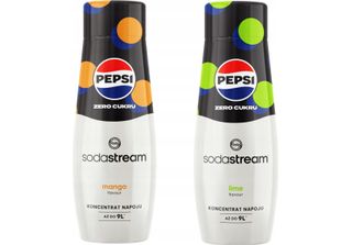 Set Con 2 Concentrati E Sciroppi. Sodastream Pepsi Max Mango + Pepsi Max Lime