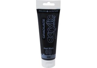 Daler Rowney Graduate Vernice Acrilica, 120 Ml, Nero Perlato