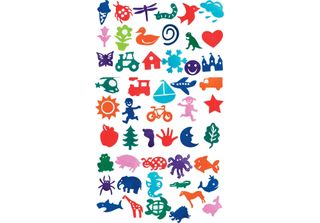 Colorations - Megaset Di Timbri Easy Grip, 50 Pezzi.
