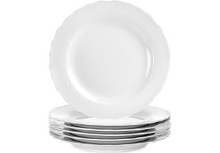 Orion | Set Di Piatti Da Portata - Bianco - 6 Pezzi - 24,5 Cm - Piatti In Porce…