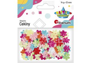 Cekiny Kolorowe Kwiatki 14G Titanum