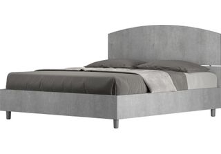 Ityhome - Letto Con Rete 160X200 Cemento Dora