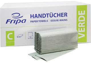 Fripa 4121104 Fripa Handtuchpapier Verde, 250 X 330 Mm, C-Falz, GrüN
