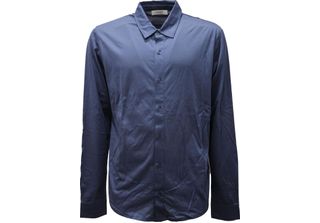 7116AC Camicia Uomo Alpha Studio Blue Cotone Shirt Men