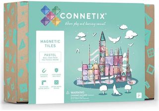 Connetix Piastrelle Magnetiche Brick Lane Pastel 106 Pezzi