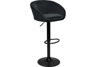 Paterson Bar Hocker In Velluto Nero