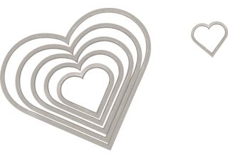 Sizzix 2118737561 Fram.Dieset Hearts