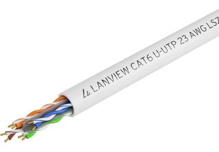 Lanview Cat6 U-UTP Network Cable 4X2Xawg23 Lszh White 305M - Kabel - Netzwerk (…