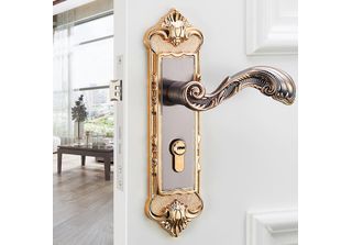 Retro Door Lock, European Style Door Lock, Vintage Door Lock, Anti-Theft Door L…
