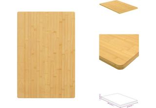 Vidaxl Piano Da Tavolo 60X100X1,5 Cm In Bambù - Piani Da Tavolo