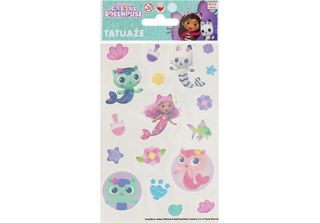 Gabi Sticker Boo Gatto Casa Tatuaggi 18 Pezzi.
