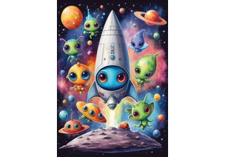 Yazz Puzzle Alieni 1000 Pezzi